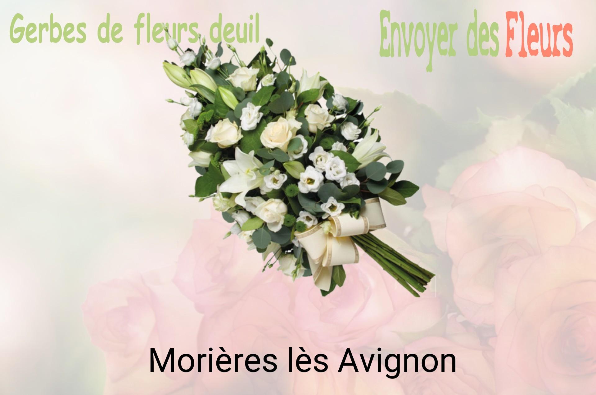 Gerbe de fleurs de deuil livrée à Morières-lès-Avignon